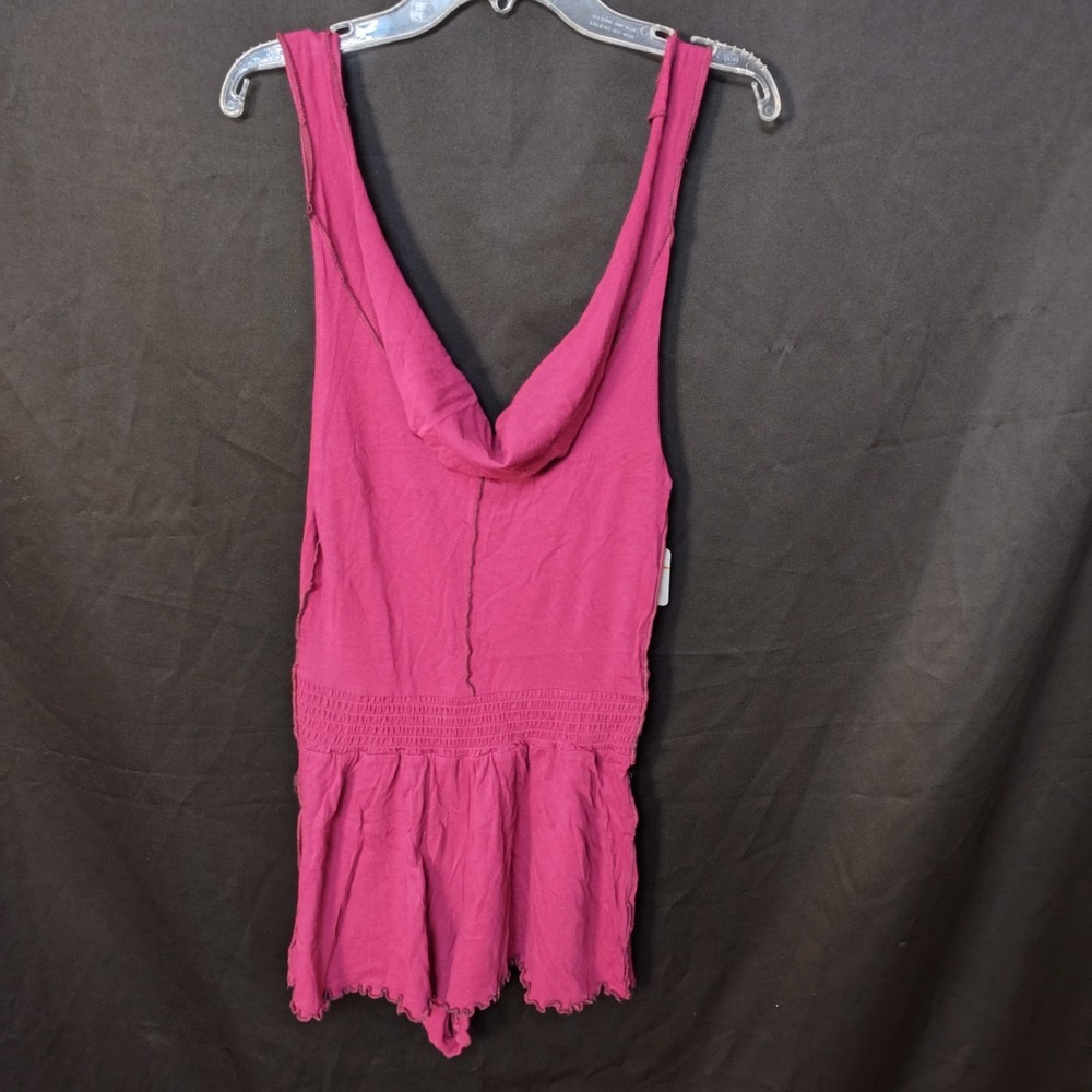 Intimately Free People romper sm stretch shorts ruffled Newberry lounge smocked